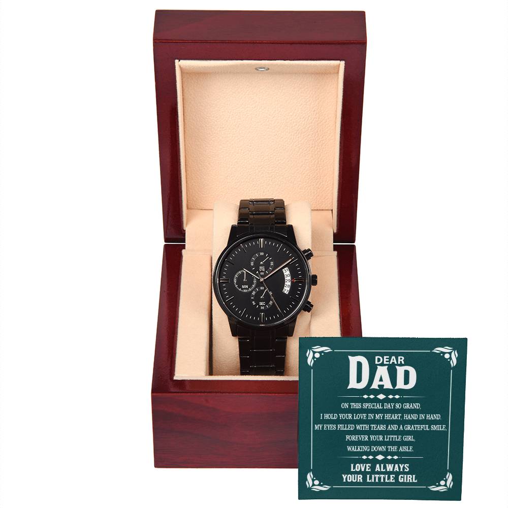 Dear Dad - On This Special Day - Chronograph Watch - Soaking Mermaid Gifts
