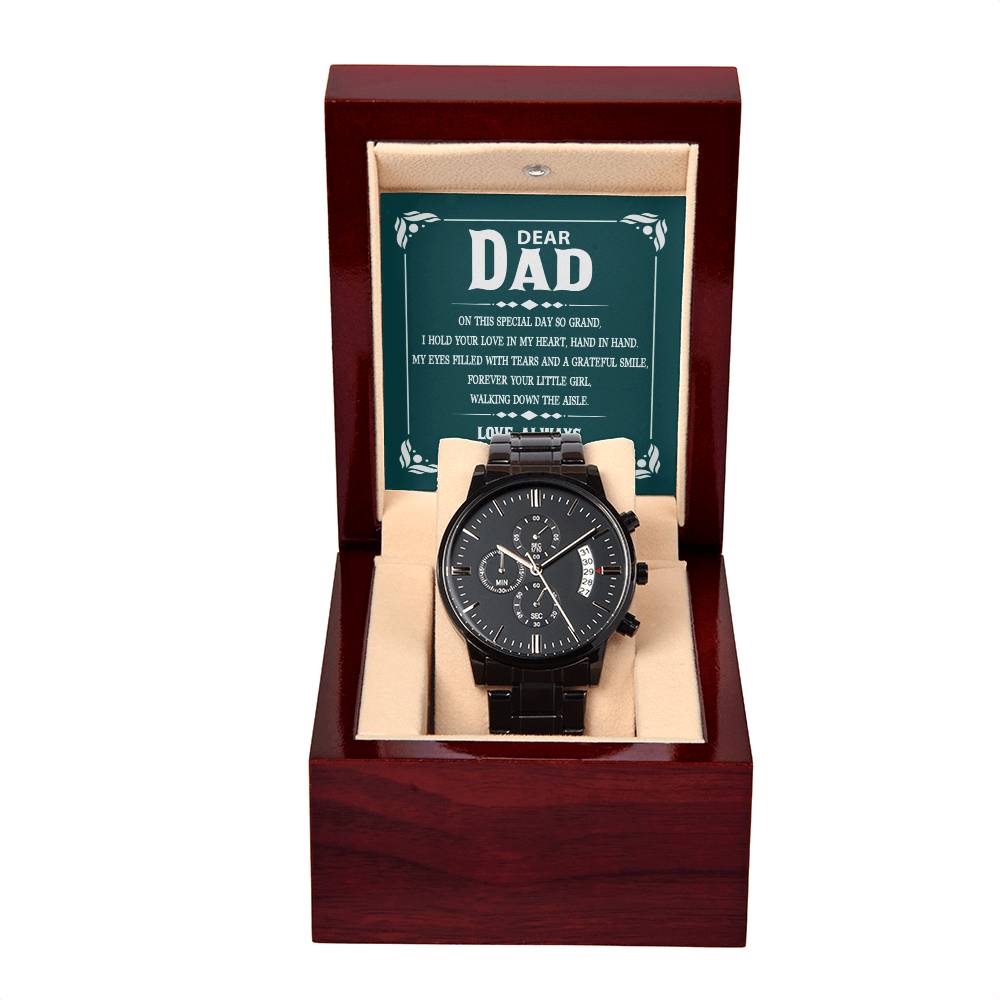Dear Dad - On This Special Day - Chronograph Watch - Soaking Mermaid Gifts