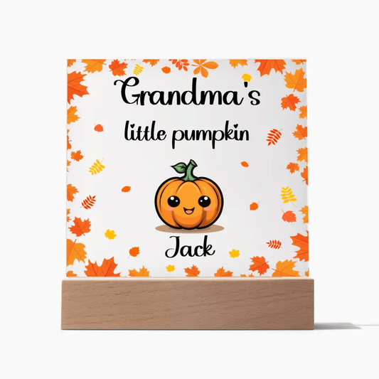 Personalized Little Pumpkins Plaque, Up to 8 Family Members! - Soaking Mermaid Gifts